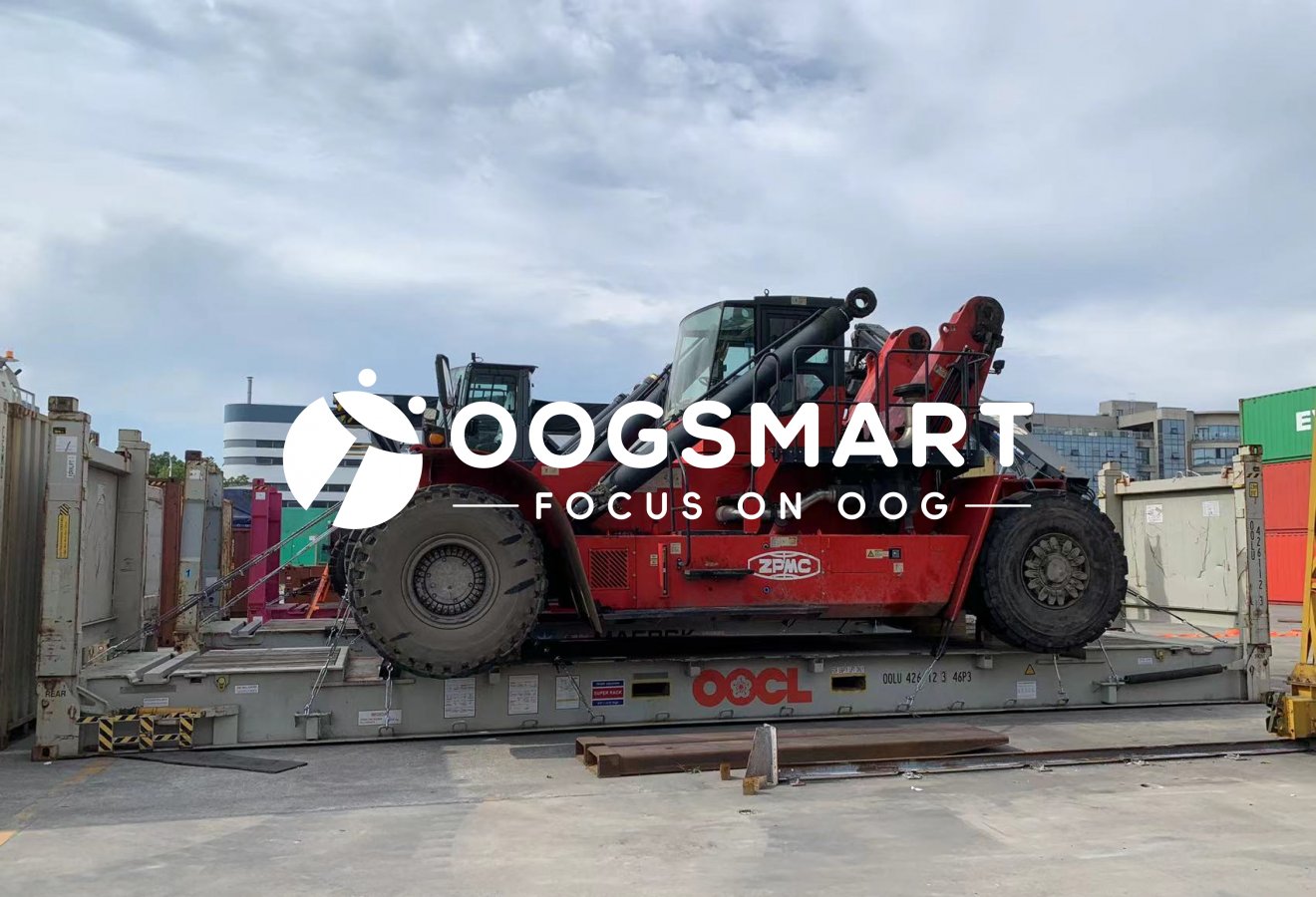 SHA-SINGAPORE 2X40FR+1X40HQ 正面吊